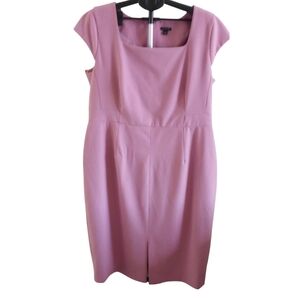Ann Taylor Dusty Pink Midi Dress